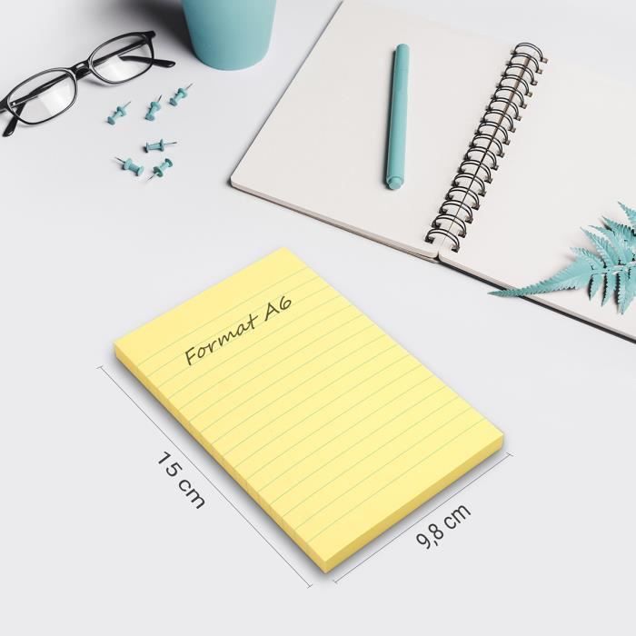 Post-it Notes Super Adhésives, 2 X Pouvoir Collant, 7,6 X 7,6 Cm, Blanc, 5 Blocs/paquet (654