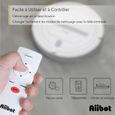 AIIBOT T288 Aspirateur Robot Intelligent Nettoyeur Spécial pour les Poils d’Animaux - Ultra-plat - Télécommande - Filtre HEPA-3