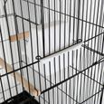 KEKE-Cage à oiseaux en fil portable 46 * 36 * 93cm oiseau volière oiseau volière cage maison d'oiseau cage à animaux -3