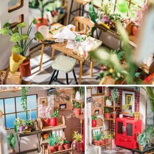 CUTEROOM Kit De Construction De Maison De Poupée Miniature En Bois