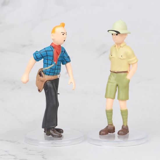 NEUVES Lot de 6 Figurines de Collection Tintin 5 à 9 cm 