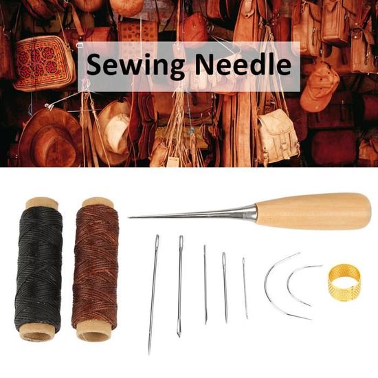 Kezidhp 57 Pièces Kit de Couture en Cuir, Kit de Réparation pour Kezidhp 57 Pièces Kit de Couture en Cuir, Kit de Réparation pour