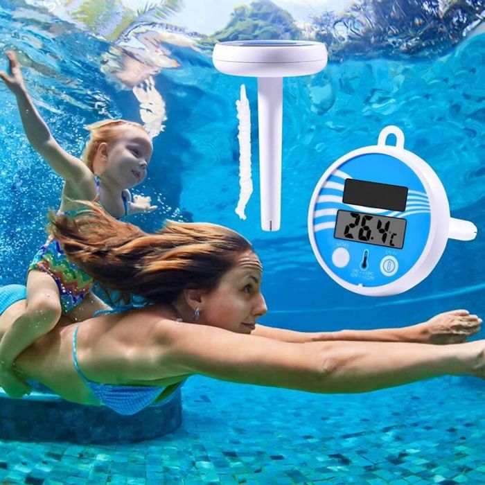 Thermomètre Piscine Flottant Sans Fil - Écran LCD Intérieur/Extérieur Pour Piscine, Spa, Aquarium