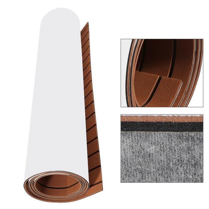 Teak Sintetico 3m 240x45 Cm In Schiuma EVA Finto Teak Per Pavimentazione Di Barche, Per Yacht, Nautica, Autoadesiva, Impermeabile, Per Yacht, Motoscafi, Kayak Tek Sintetico Per Barche