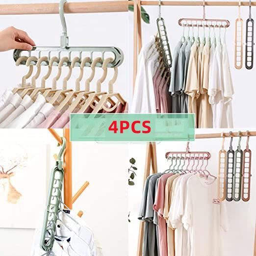 Lot De 50 Crochets De Connexion Pour Cintres - Gain De Place Dans L'armoire - Blanc - Pour Tous Types De Cintres
