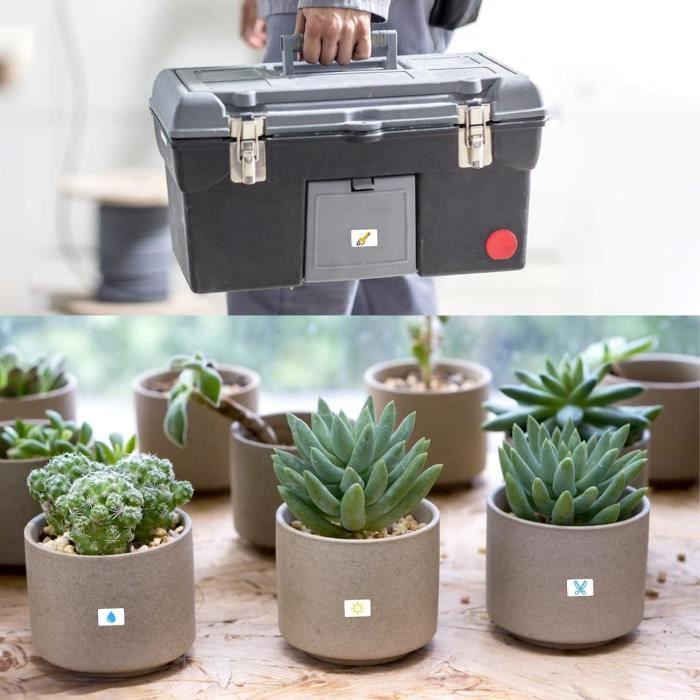 Lot De 25 Étiquettes Autocollantes Pour Plantes - Blanc - Fil De Fer Plastifié - Personnalisables Au Marqueur