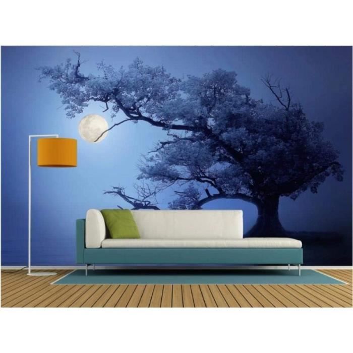Papier Peint 3D Autocollant – Arbre Design R25866 – Amovible – Luna