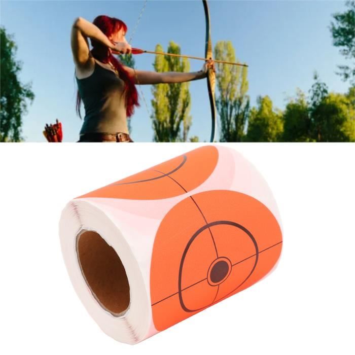 Lot De 60 Autocollants Cibles De Tir – 20,3 Cm – 6 Styles – Papier Coloré – Réactifs (jaunissent à L'impact) – Pour Entraînement à La Maison Ou En Extérieur