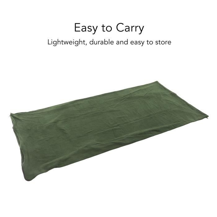 Sac De Couchage Polaire Ultra-léger Pour Rando, Camping – 180x80 Cm – Fermeture Double Sens – Inclut Housse De Rangement