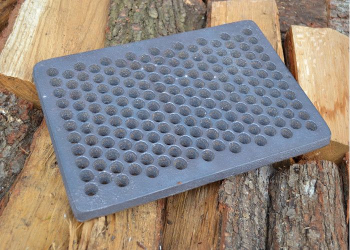 SEZAM Grille De Poêle En Fonte 23,7 X 29,5 Cm - Grille Cheminée Robuste Avec Trous Pour Cendres, Compatible Poêle Et Four