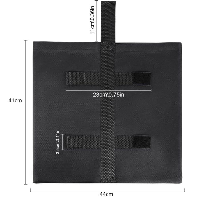 Lot 4 Poids Sable Gazebo RIOGOO – Industriels, 35 Lb Max, Stabilité Tente & Parasol