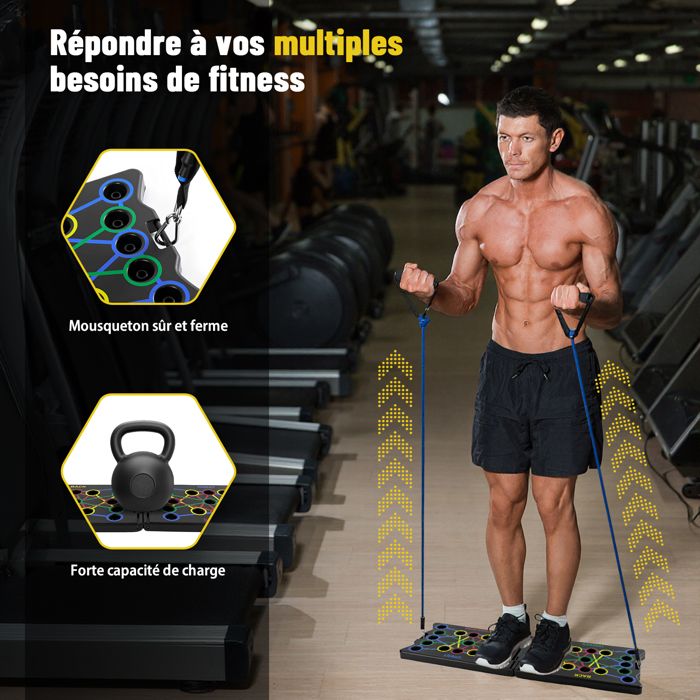 Pompe Musculation Planche De Pompes Solide, équipement D'entraînement à Domicile, Système Exercice Pompe