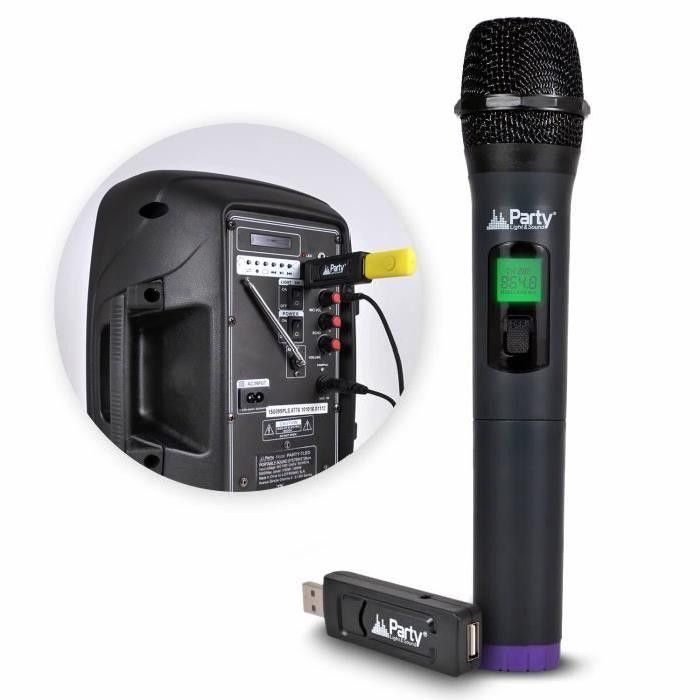 Enceinte Active 600W FestiSound Avec Bluetooth, Lumière RGB Et Micro Sans Fil - Idéale Pour Soirées, Karaoké, DJ
