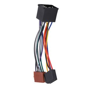 Câble Adaptateur ISO 12 Broches Pour Autoradio - Universel Toutes Marques - Neuf Garanti 24 Mois