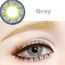 1 Paire Femmes Multicolore Couleur Lentilles De Contact Pour Maquillage Des Yeux Cosplay Mascarade Gris