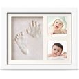 Cadre empreinte bébé, kit empreinte main bébé pour liste de naissance, décoration murale ou de table-0