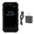 Qiilu Mini téléphone Mini Téléphone Intelligent Réseaux Complets Pilier PTT NFC 3+32G pour Android Système(Noir )-0
