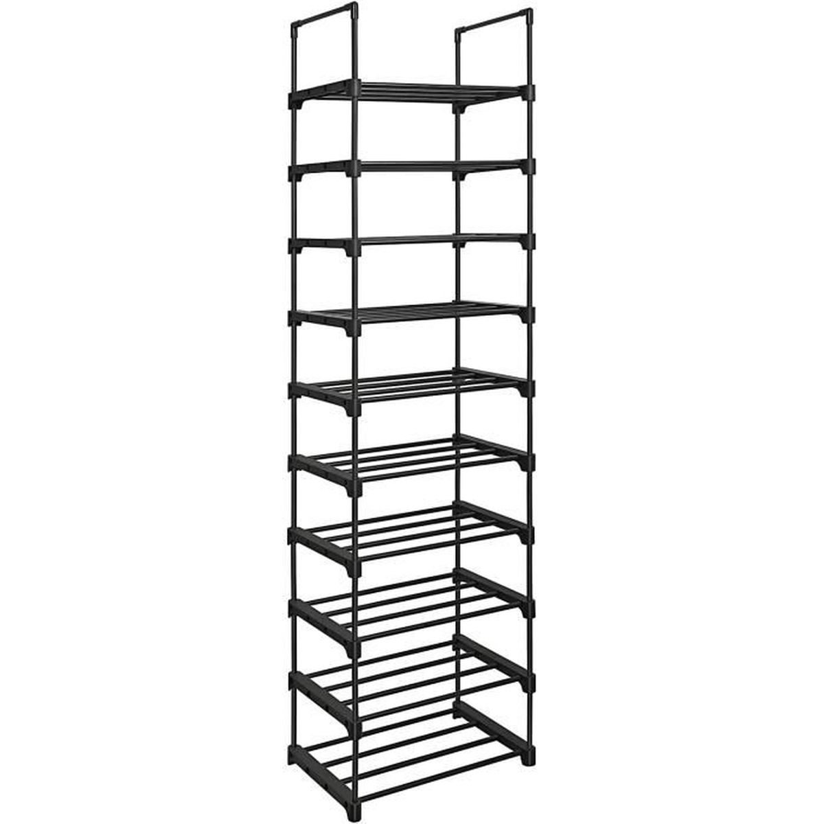 Meuble Chaussures 10 Niveaux Porte Chaussures En M tal 45 X 30 X 