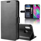 APRILLY Pour Samsung Galaxy A40 Housse, PU Cuir Portefeuille avec Support Protection Housse Samsung Galaxy A40 (5.9") - Noir