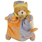 BABYNAT Doudou Marionnette Tomi Adore Les Bonbons - BABY NAT' - Environ 26 cm - Orange et violet - Mixte
