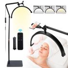 GPFUOEA Lampe Extension de Cils, Lampe Demi Lune Réglable À 360° avec 180 Billes de LED, Température Couleur 3000K-6000K