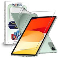 ebestStar ® pour Xiaomi Redmi Pad SE - Coque Silicone TPU Souple Anti-Choc ULTRA FINE INVISIBLE + Film VERRE Trempé, Transparent