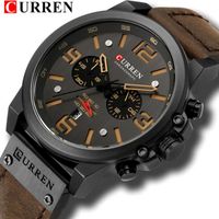 CURREN montre homme étanche marque de luxe montre à quartz montre de sport militaire pour hommes