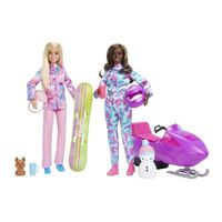 Barbie® - Coffret sports d'hiver - Poupée mannequin