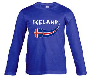 T-SHIRT T-shirt Supportershop T- Shirt Islande L/S Bleu Ro