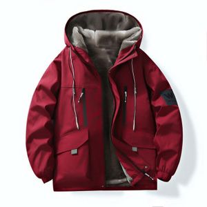 Veste à Capuche Doublure Polaire épaisse Coupe-vent Nis_mo