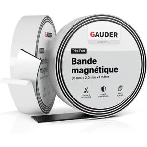 WINTEX Bande Magnétique - 3 m x 15 x 1.8 mm Rouleau Aimant Autocollant  Magnetique - Scotch Aimanté Puissant Découpable à la Taille Souhaitée -  Bande Aimantée Adhésive : : Fournitures de bureau