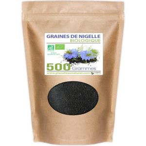 CACAHUÈTES FRUITS SECS Graines de Nigelle Bio - Sachet de 500 g