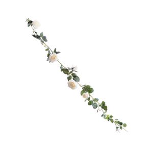 FLEUR ARTIFICIELLE Fleurs artificielles Velouté Rose Garland Tenture 
