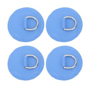 CANOË 4 pièces D anneau Patch PVC forme ronde solide en acier inoxydable D anneau Pad pour bateau radeau Paddle Board