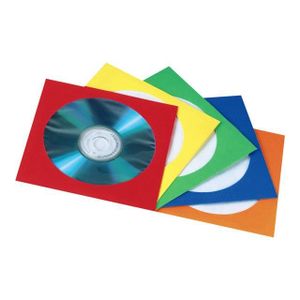 Support de rangement pour CD DVD, 20 pièces, enveloppes en papier