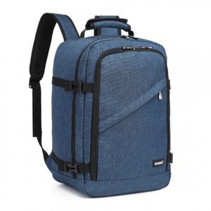 SAC À DOS KONO Sac à Dos Ordinateur Portable Grande Capacité Fonctionnel 20L Sac a Dos PC Portable pour Voyage/Affaire/Scolaire -Bleu