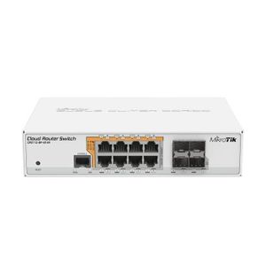 SWITCH - HUB ETHERNET  Mikrotik CRS112-8P-4S-IN, Gigabit Ethernet (10-100-1000), Connexion Ethernet, supportant l'alimentation via ce port (PoE)