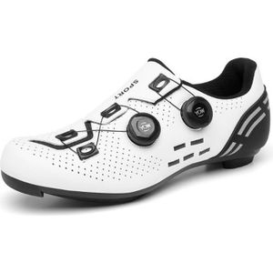 CHAUSSURES DE VÉLO Chaussures de cyclisme pour homme - Blanc - VTT et route - Respirantes et légères