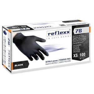 TouchFlex Gants Nitrile Noir 100/boite, Sans Latex /sans Poudre,qualité  Médicale Aql 1.5 à prix pas cher