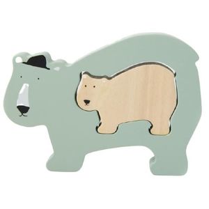 PUZZLE Trixie puzzle de forme Mr. Polar Bear 13 cm bois v