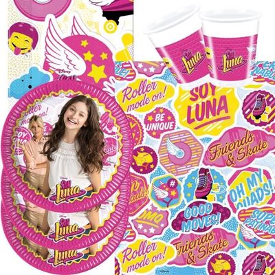 Vaisselle Soy Luna Set De Fete 37 Pieces Nappe De Serviettes De Table Pour 8 Enfants 602 Achat Vente Coussin Cdiscount