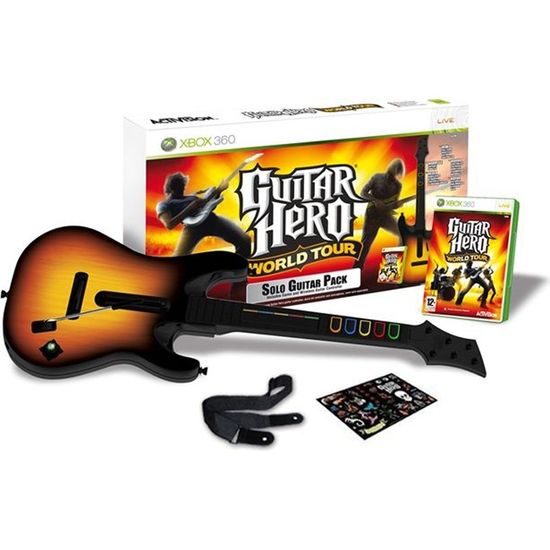 Pack Guitar Hero World Tour Jeu XBOX 360 Cdiscount Informatique