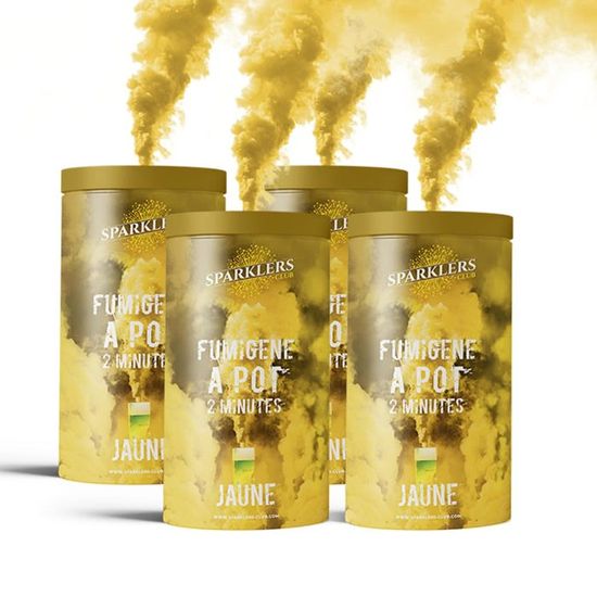 Fumigène En Pot 1 MINUTE Couleur Bleu - Allumage à Mèche, Durée 60 Secondes, - TV Son