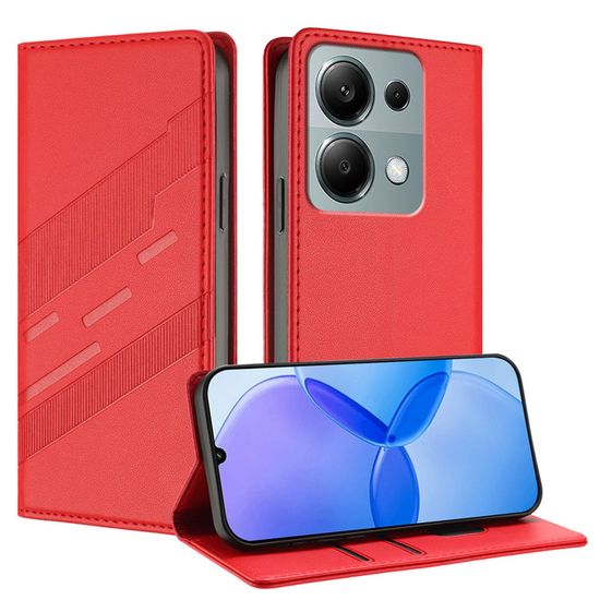 Puxssul Coque Pour Xiaomi Redmi Note 13 Pro 4G / Poco M6 Pro 4G – Etui Cuir Synthétique TPU Jaune, Protection Légère Et élégante