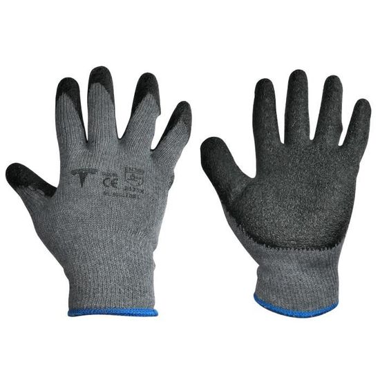 Lot 12 Paires Gants Travail PU - FUZZIO Ogrifox - Noir XL Avec Clips Attache