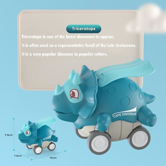 Jouet Vintage Fisher Price – Bébé Dino Qui Rugit, Tricératops A-9 (1993) – Pas Jurassic Park