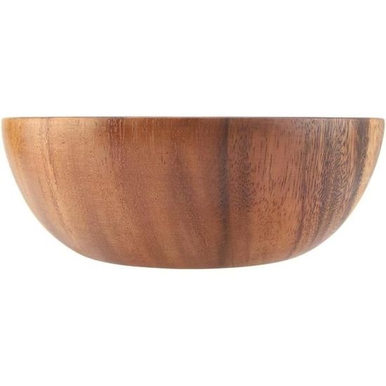 Saladier En Bois D'Hévéa En Forme De Barque - Bol De Service Multifonction 17cm - Set De 4
