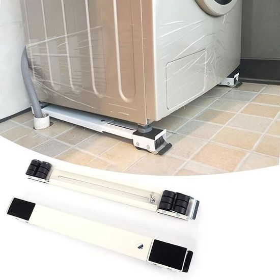 Potlimepan Support De Réfrigérateur Réglable, Base à Roulettes