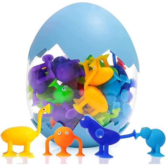Jouets à Ventouses Silicone, 40 Pièces Jouets De Bain Pour Enfants De 3