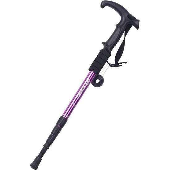 Bâtons De Randonnée Télescopiques Aluminium - Légers Et Pliables Avec Poignée Liège - Pour Marche Et Trekking